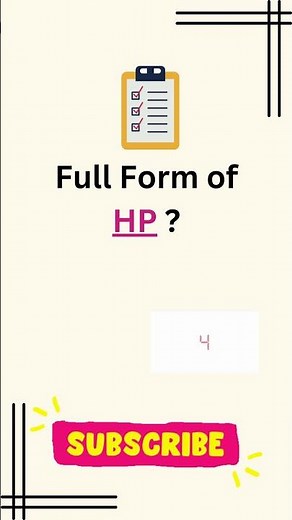 Full form of HP || HP ka full form || Hewlett-Packard, Hindustan Petroleum, Horse Power