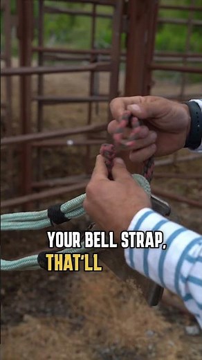 How To Attach Your Bull Bell #rodeo #bullriding