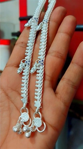 silver anklet design with price & weight 🥰🤗✨ beautiful silver anklet designs 🥰 #anklets #anklets