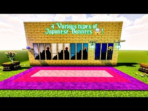 TOP 4 JAPANESE NATURE BANNERS | MINECRAFT TUTORIAL