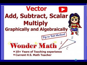 Adding vectors graphically and algebraically (Tip to Tail method)