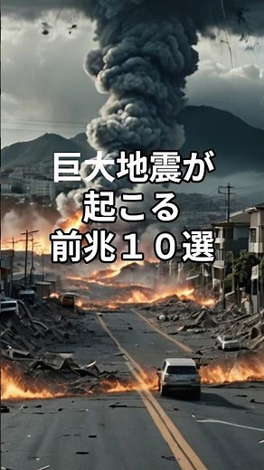 巨大地震が起こる前兆10選 #shorts #南海トラフ #雑学 #地震