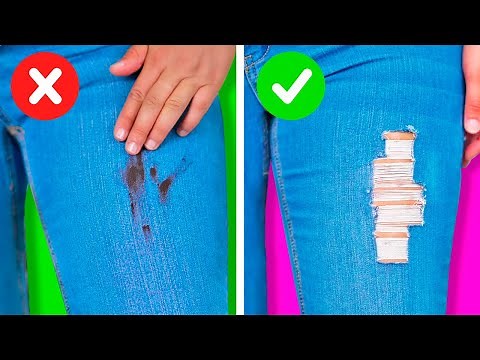 28 BUDGET CLOTHING LIFE HACKS || Jeans Hacks That Will Save Your Money
