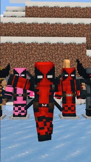 Deadpool Dancing in Minecraft Bye Bye Bye NSYNC - X-Men ADDON