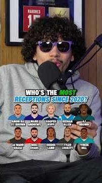Who Has The MOST Receptions On This List SINCE 2020?🤔🏈 #nflshorts