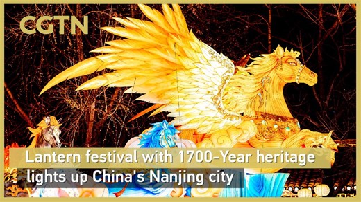 Lantern festival with 1700-year heritage lights up east China's Nanjing