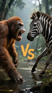 orangutan vs zebra