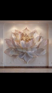 Lotus relief painting | Vinh Arts