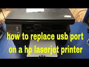 how to replace usb port on hp laserjet printer