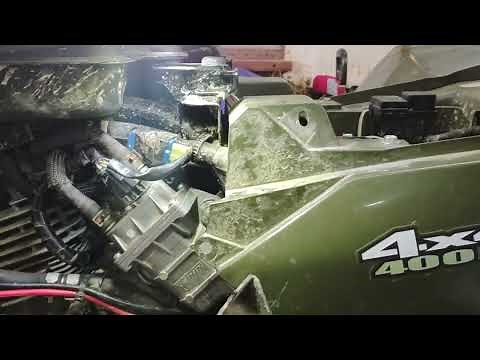 2014 Suzuki king quad 400 ATV fuel pump replacement