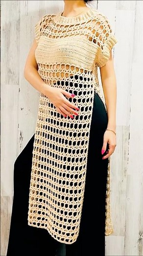 TUNICA A CROCHET ✨ - TUTORIAL #crochet #fashion #handmade #dress