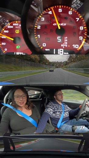 Our son’s first Nürburgring lap in a GT4 RS