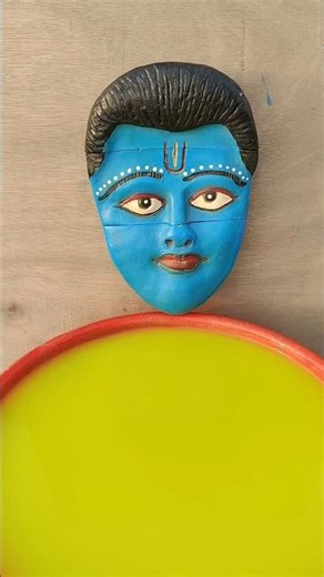 ru ru Rajasthani song🔥hu ru ru song🚩Krishna statue making at home🙏A laddu gopal#shortsvideo