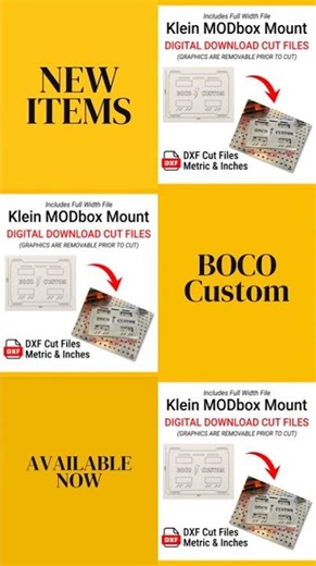 DXF Files for CNC Cutting | Klein MODbox Full Width Digital Download