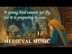 Study Like a Medieval Scholar 🕯️ | Calm Medieval Music for Work & Focus — Castle Library Ambience