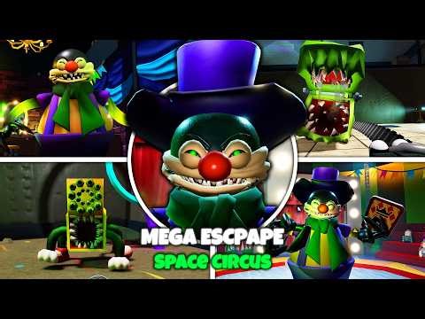 Mega Escape: Space Circus - Full Gameplay + ALL Bosses (Roblox Showcase)