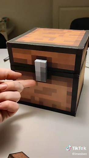 DIY Minecraft Chest Tutorial: Handcrafted Cardboard Creation!