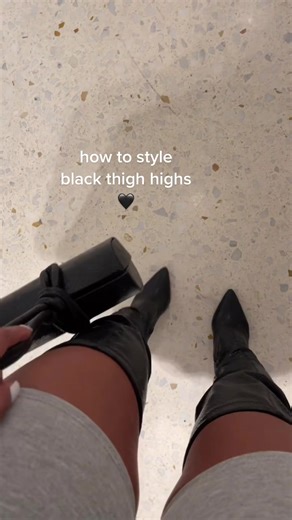 #outfitinspo #womenstyletips how to style black thigh boots 🖤 boots from @ShopAKIRA