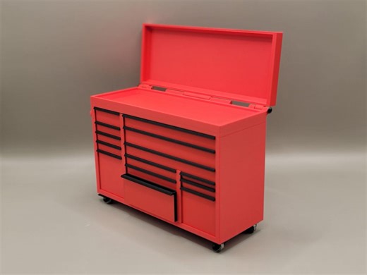 Mini Red Desktop Toolbox Organizer: 3D Printed Desk Storage (5x7x2.5) - Etsy