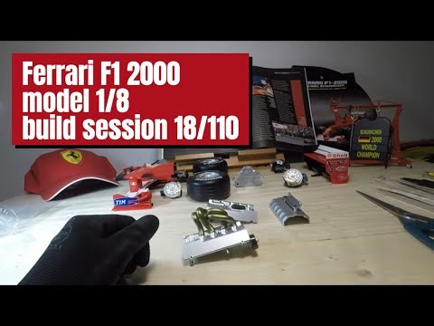 18 - Ferrari F1 2000 model 1/8 build session 18/110 - フェラーリ F1-2000 モデル 1/8 組み立てセッション 18/110