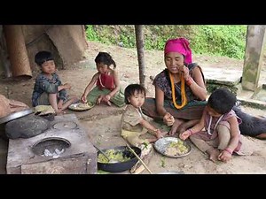Cooking food by using primitive technology || Rural village life