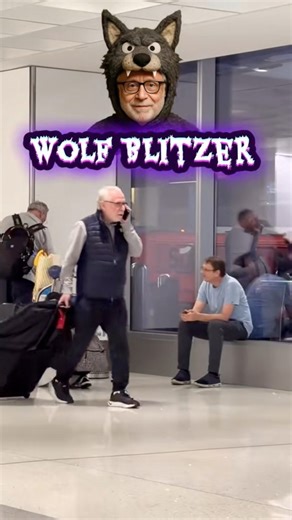 13K views · 127 reactions | With Halloween in the air, we spotted Wolf Blitzer standing out from the pack. We tried to blitz him with questions about the government shutdown, but this Wolf wasn't howling at the moon. | Joy Of Everything | Facebook
