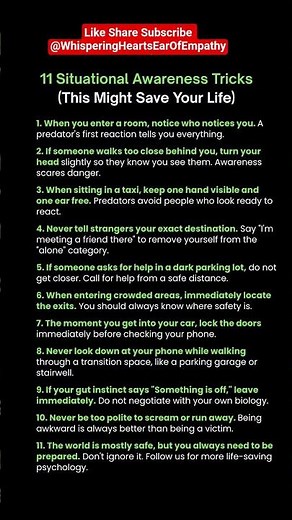 Situational Awareness Tricks Could Save Your Life.Stop Being a Target:Art of Situational Awareness