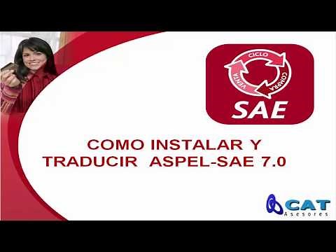 COMO INSTALAR Y TRADUCIR ASPEL-SAE 7.0