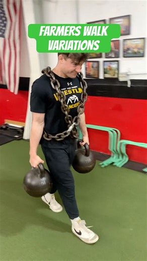 2 Unique FARMERS Walk Variations 💪 Manasquan Underground Strength Gym 🥇