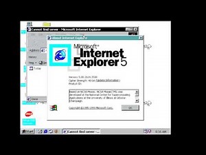 Internet Explorer 5 (1999) on Microsoft Windows 98 Plus! (1998)