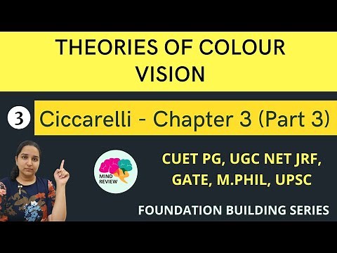 Ciccarelli Chapter 3 | Part 3 | Theories of Colour Vision #|psychology | Mind Review