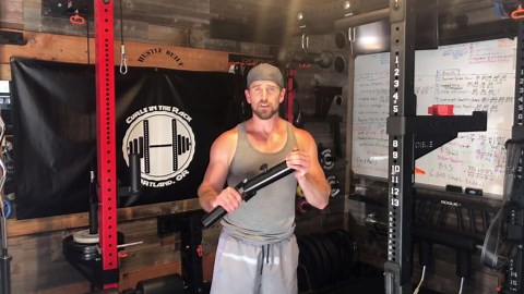 T Bar Row Landmine Attachment for 2" Olympic Bars, Heavy-Duty Steel, 360° Swivel, Workout Home Gym Equipment