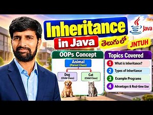 Inheritance in Java | Inheritance Explained with Examples | Java OOPs | JNTUH Telugu