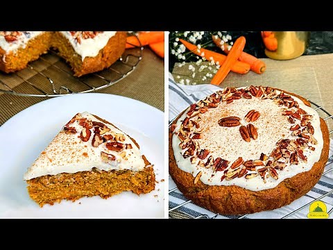 Healthy Carrot cake 🍰NO Sugar! NO Flour! I make it 3 times a week🍰super easy