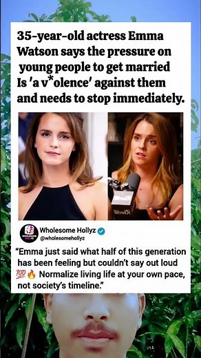 Emma Watson Speaks Facts About Marriage Pressure 💬