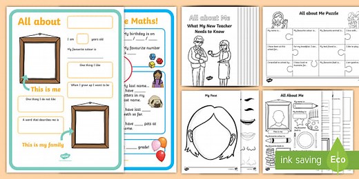 All About Me Activity Pack