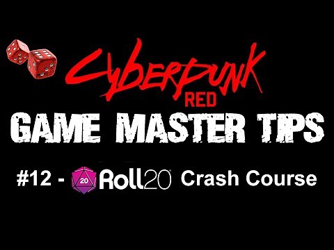Game Master Tips - Roll20 Crash Course Tutorial