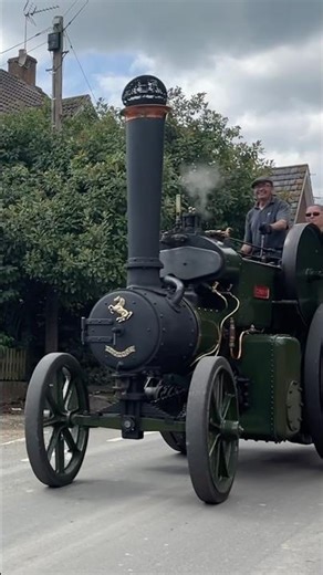 Steam traction engine on the road #steam #steamengine