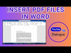 How to Insert PDF Files in Word