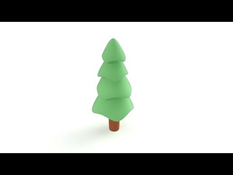 AutoCAD Mesh - Low Poly 3D Basic Tree Modeling - QasimCAD