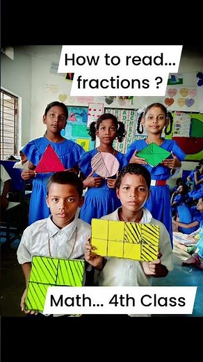 How to read fraction #mathematics activity 🥰❤️