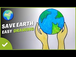 Save Earth Drawing | Easy Step-by-Step Tutorial for Beginners | Art with Sen