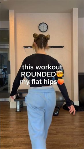 this workout rounded my hip dips⏳🤯skinny to curvy #hourglass #fitness #glutes #hipdips #workout