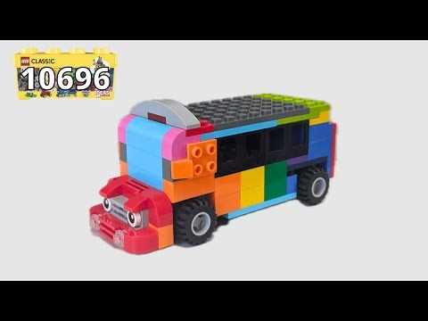 How to build a rainbow bus with LEGO 10696