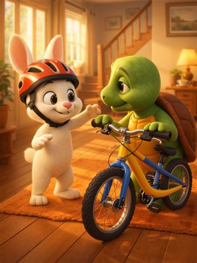 Turtle Bunny Tales: A Joyful Bike Adventure