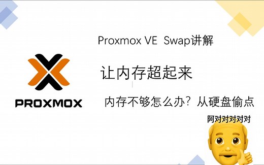 Proxmox VE swap虚拟内存讲解。让内存超起来