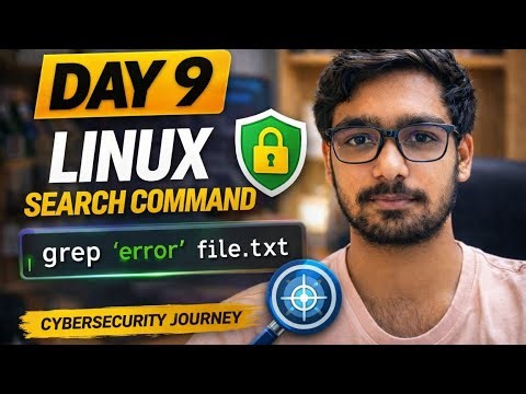 Linux grep Command Explained 🔍 | Search Like a Hacker (Day 9 Cybersecurity)
