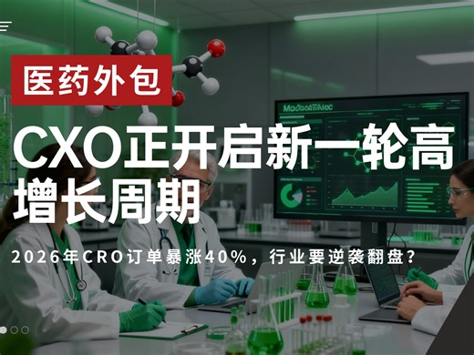 2026年CRO订单暴涨40%，行业要逆袭翻盘？利润会飙到多高？