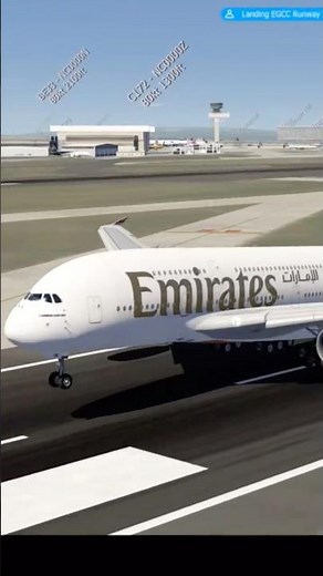 Emirates A380 Landing at Manchester Airport - Switch 2 Gameplay - Aerofly FS Flight Simulator
