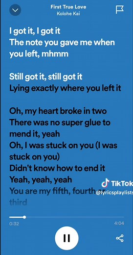 First True Love - Kolohe Kai Lyrics and Full Song